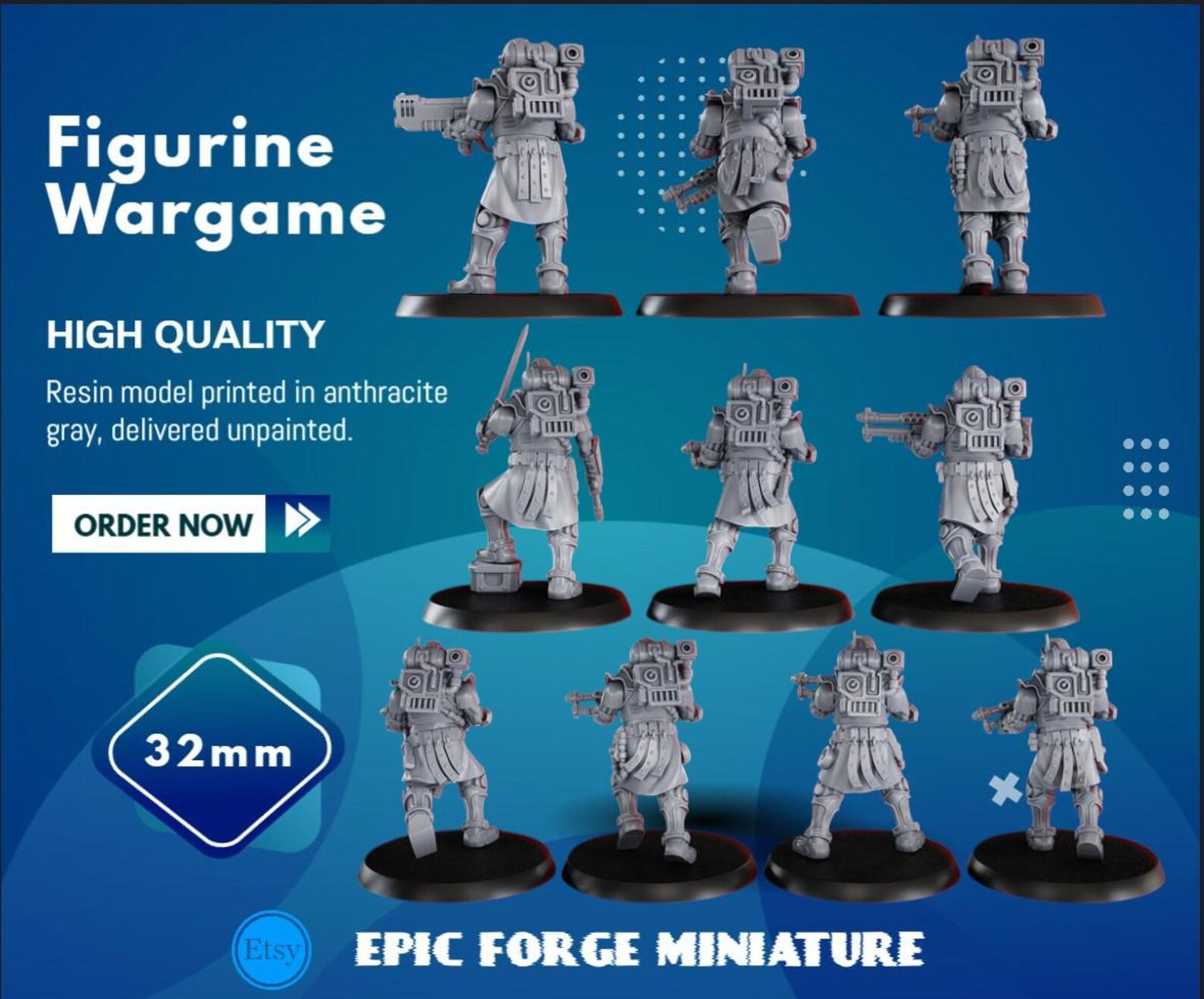 PACK 10 Satellitum Mechguards Squad - 32 mm