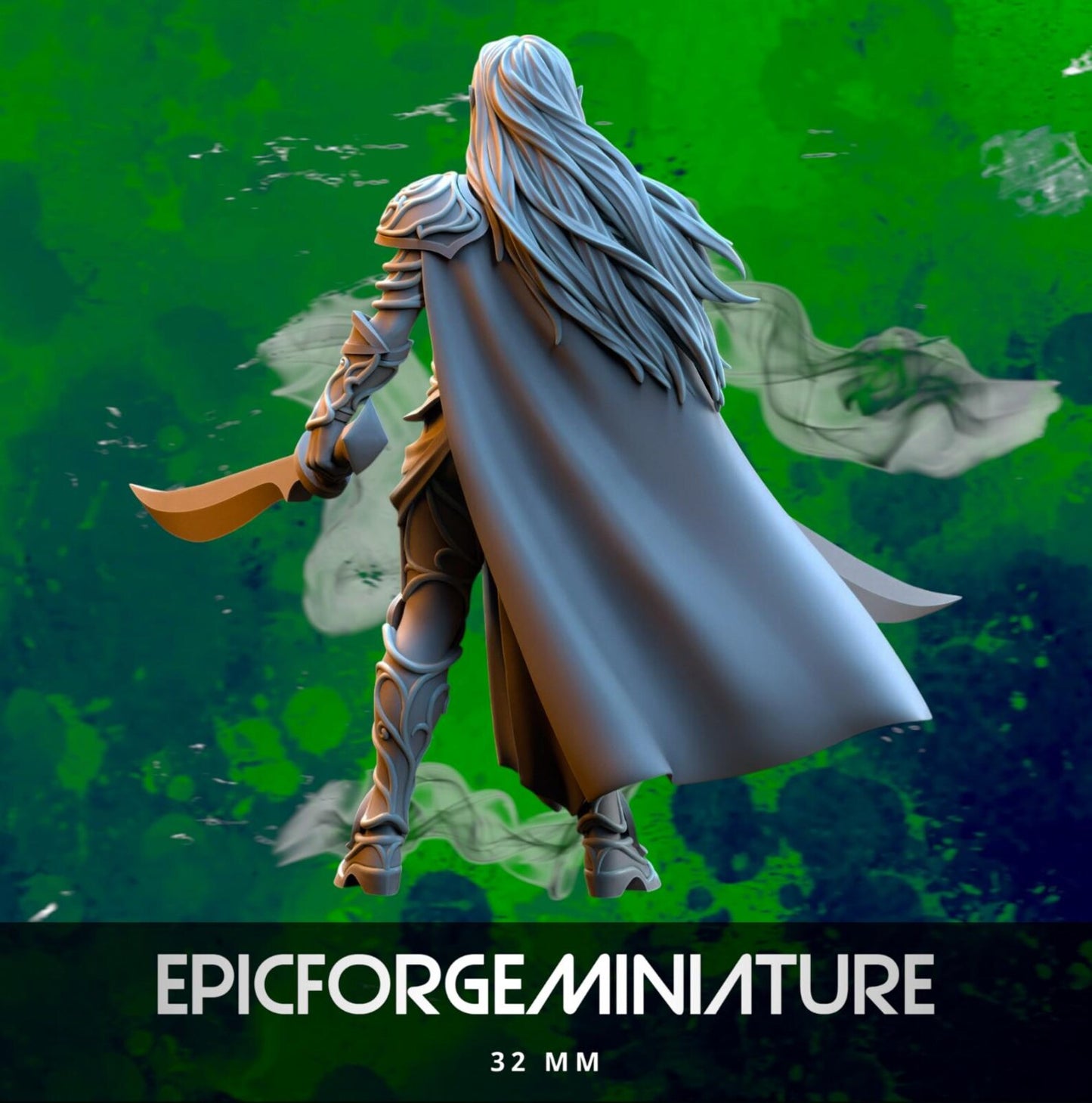 Figurines Lyriel, capitaine des Elfes de Silvermoor - 32 mm