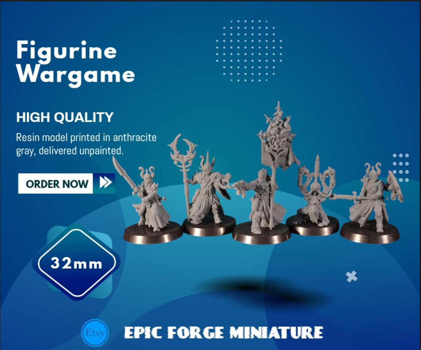 PACK 5 K.I.N.K. Castle Executants - 32 mm