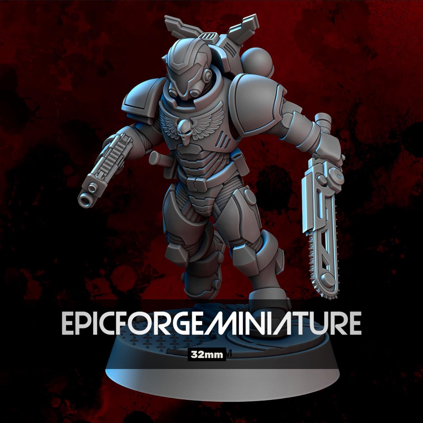 Figurine Wargame Assault Interceptor B - 32 mm / Epic Forge Miniatures