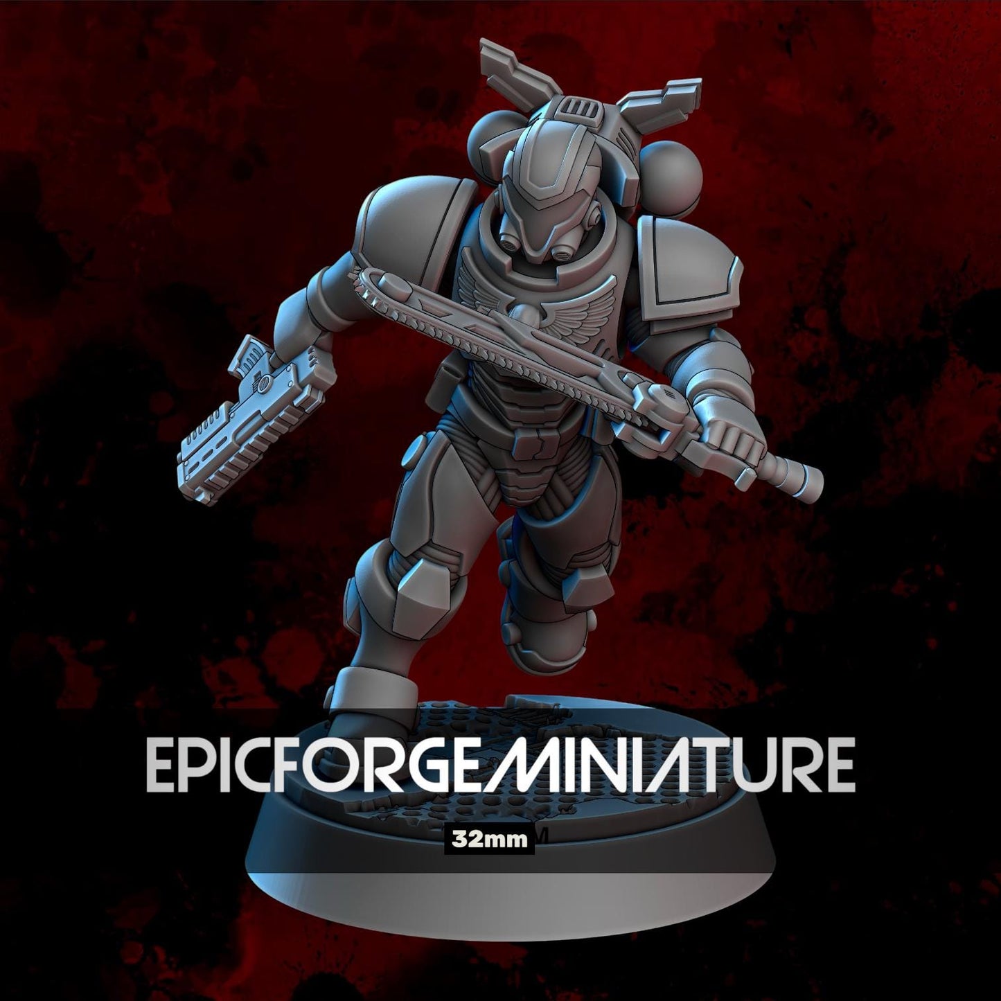 Figurine Wargame Assault Interceptor F - 32 mm / Epic Forge Miniatures
