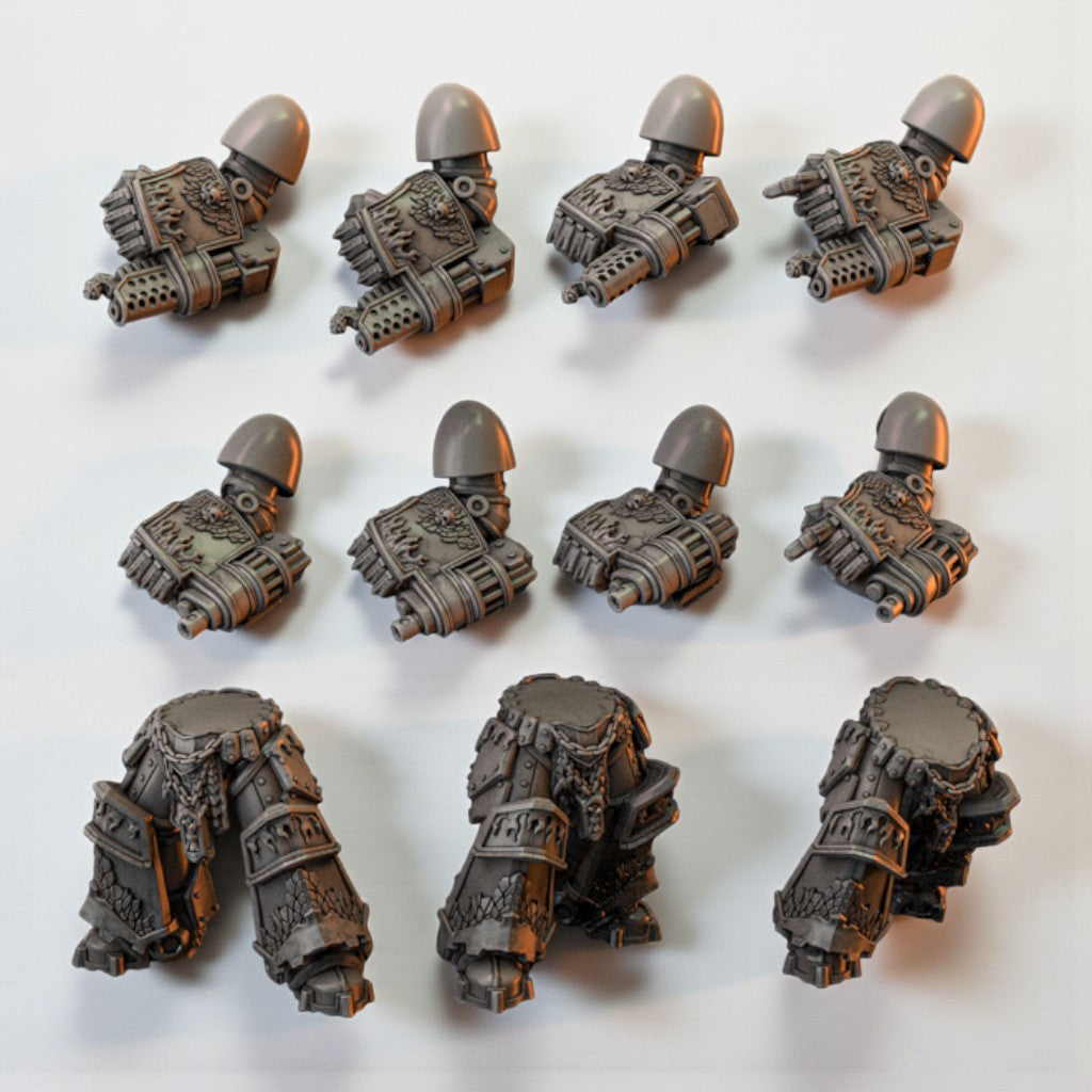 PACK Flame Lizards Vanquisher Squad Figur (Bausatz) - 32 mm / Epic Forge Miniatures - EightLegsMiniatures