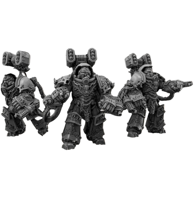 PACK Figurine Flame Lizards Vanquisher Squad (BuildKit) - 32 mm / Epic Forge Miniatures - EightLegsMiniatures