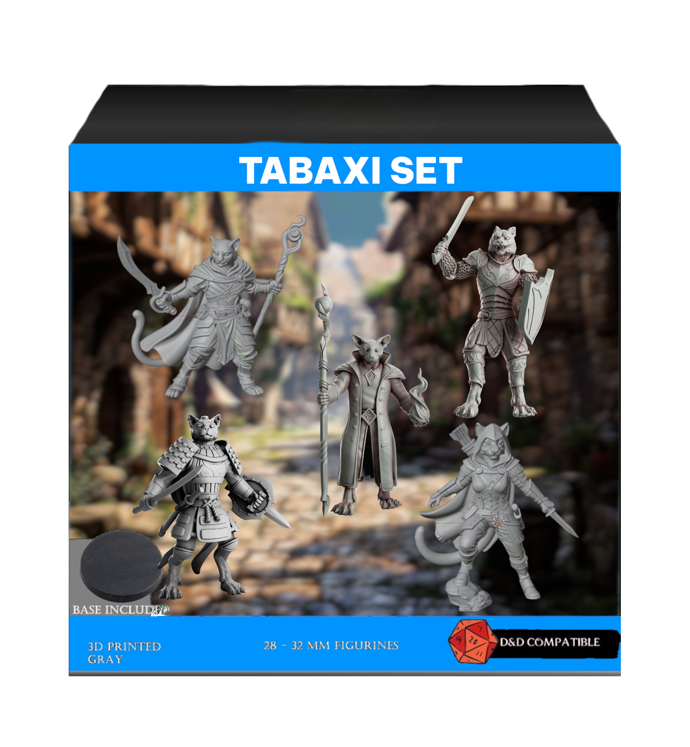 Pack x5 Tabaxi Set - 28 mm