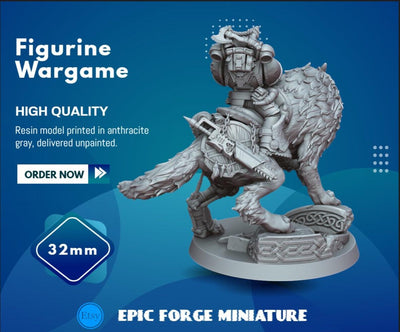 Figurine Storm wolfrider 2 - 32 mm