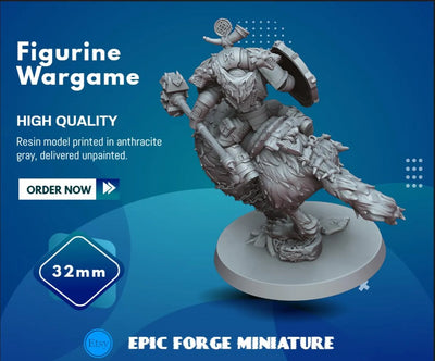 Figurine Storm wolfrider 3 - 32 mm