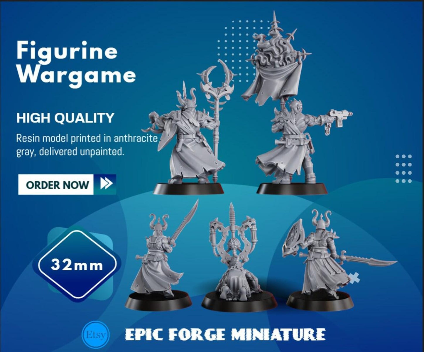 PACK 5 K.I.N.K. Castle Executants - 32 mm