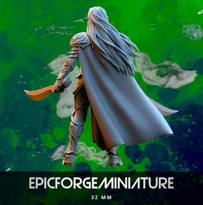 Figurines Lyriel, capitaine des Elfes de Silvermoor - 32 mm