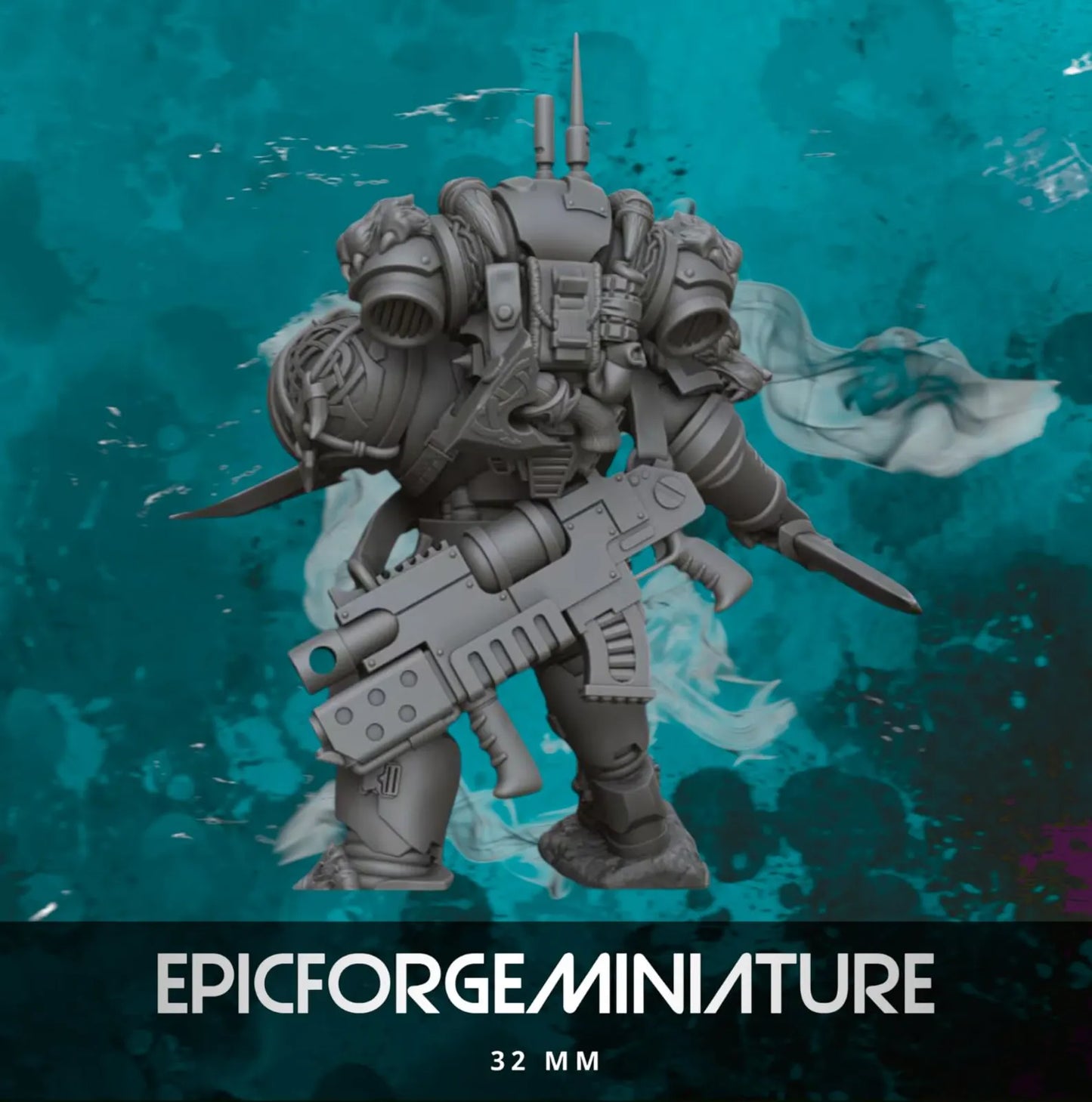 Figurine Space Viking Knives Lieutenant - 32 mm