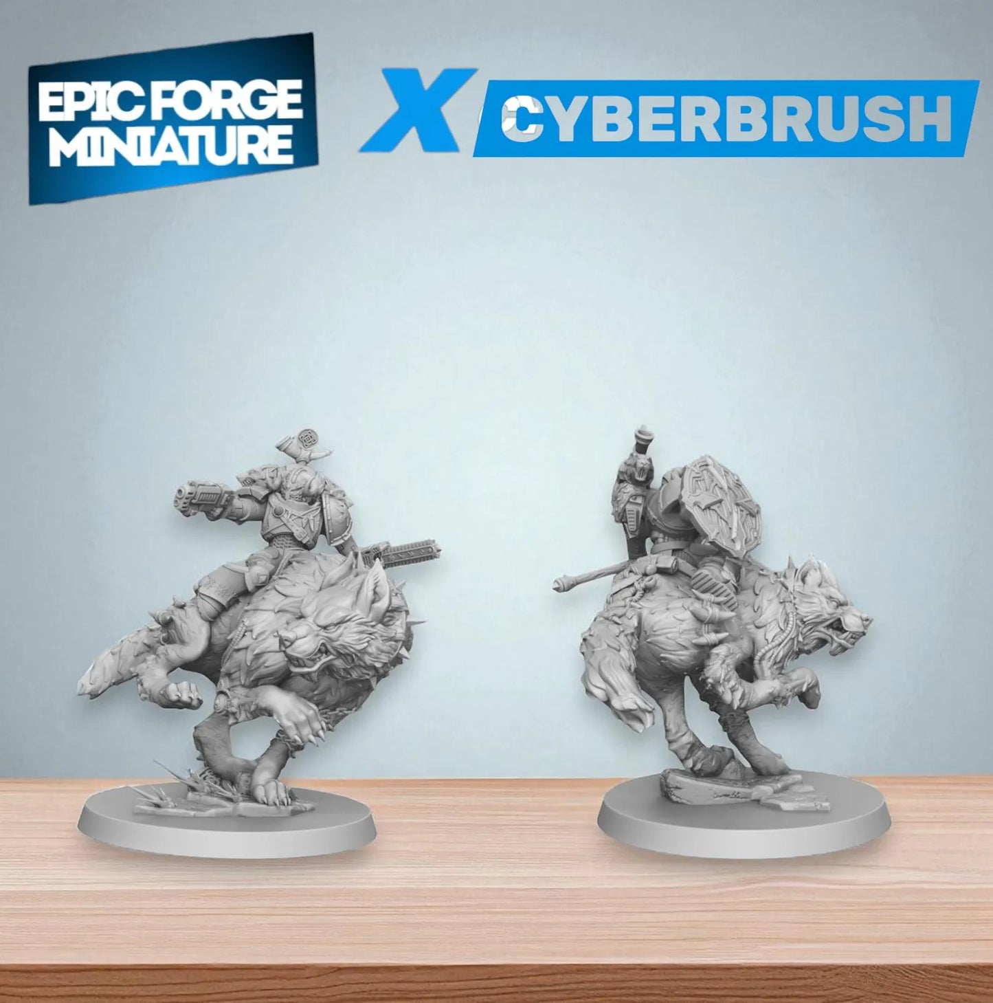 Soldat sur Stromwolf - 32 mm