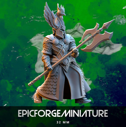 Elfes de Silvermoor Gardiens de l'oiseau de feu - 32 mm