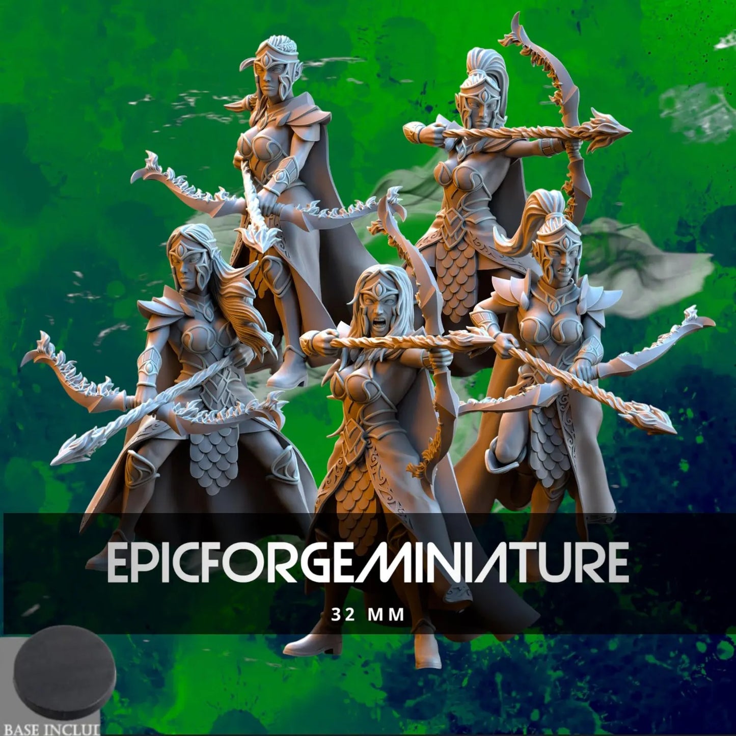 Silvermoor Elves Sisterhood Archers - 32 mm
