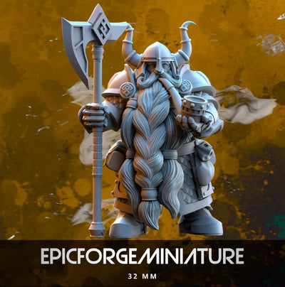 Légion des anciens royaumes nains Groupe de commandement - 32 mm