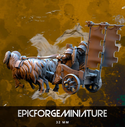 Chariot de guerre des royaumes nains - 32 mm