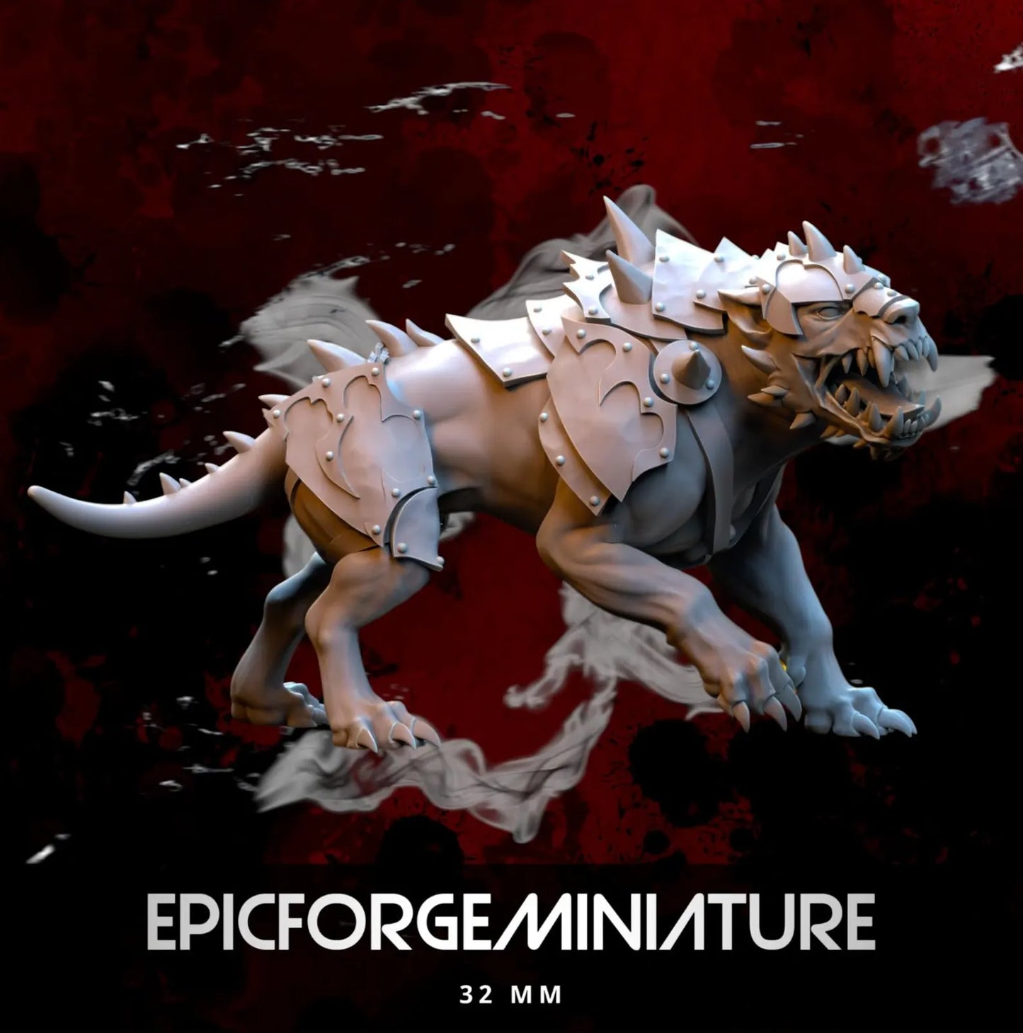 Les chiens de l'enfer de Realms of Mayhem - 32 mm