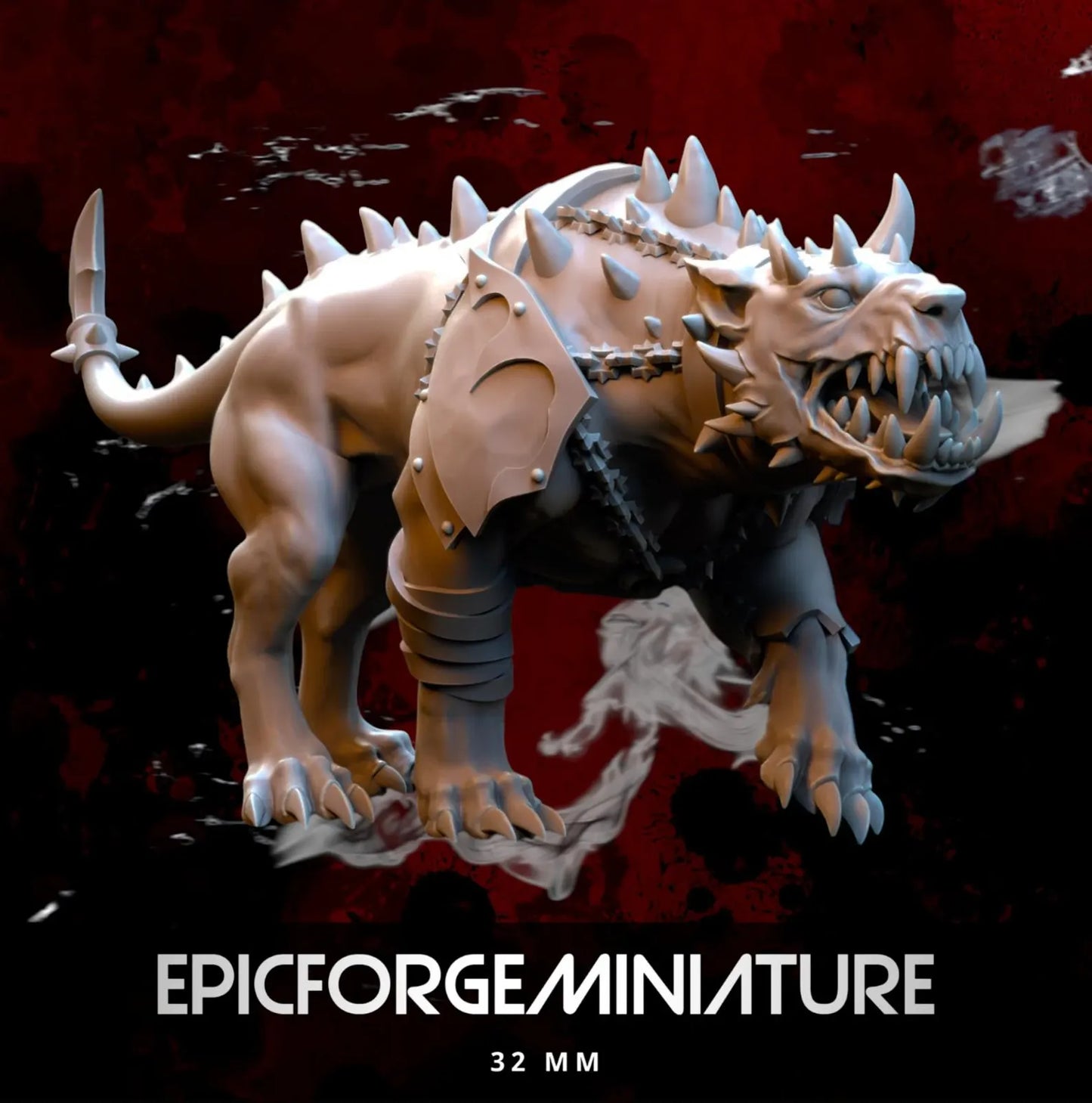 Les chiens de l'enfer de Realms of Mayhem - 32 mm