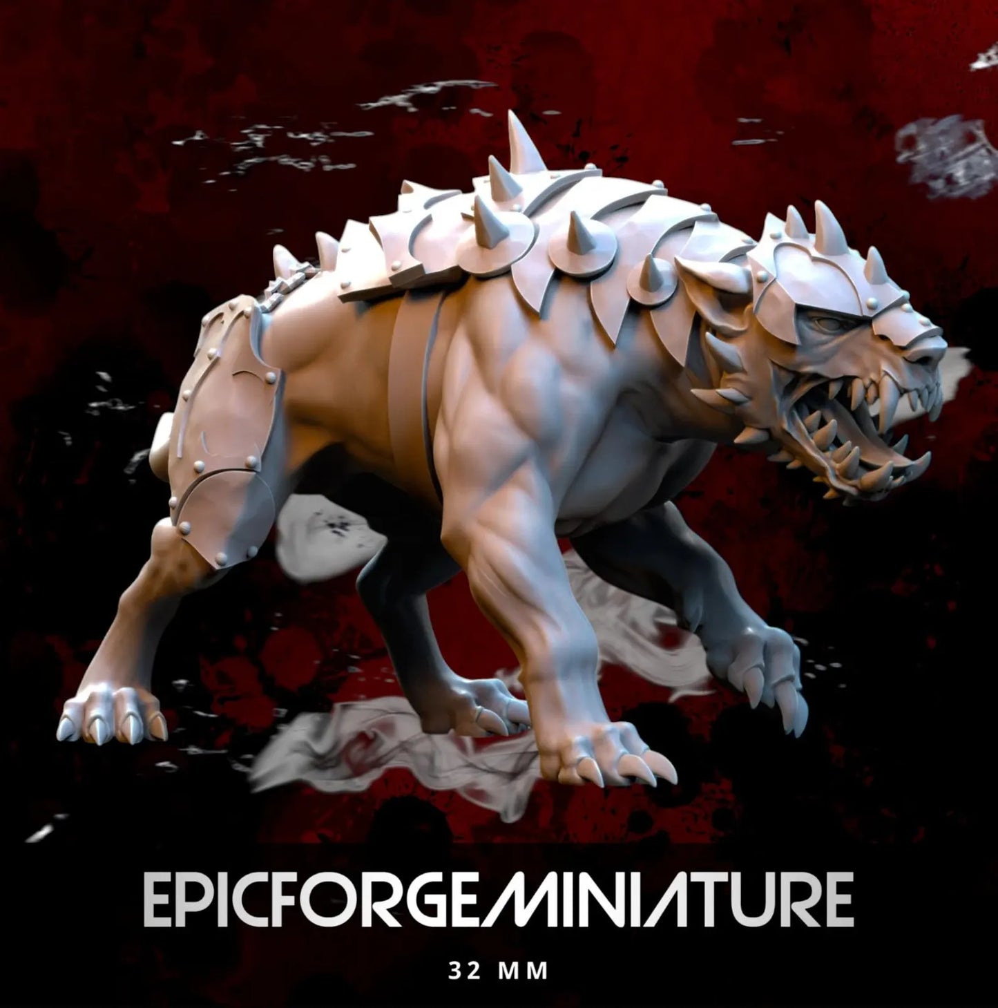 Les chiens de l'enfer de Realms of Mayhem - 32 mm