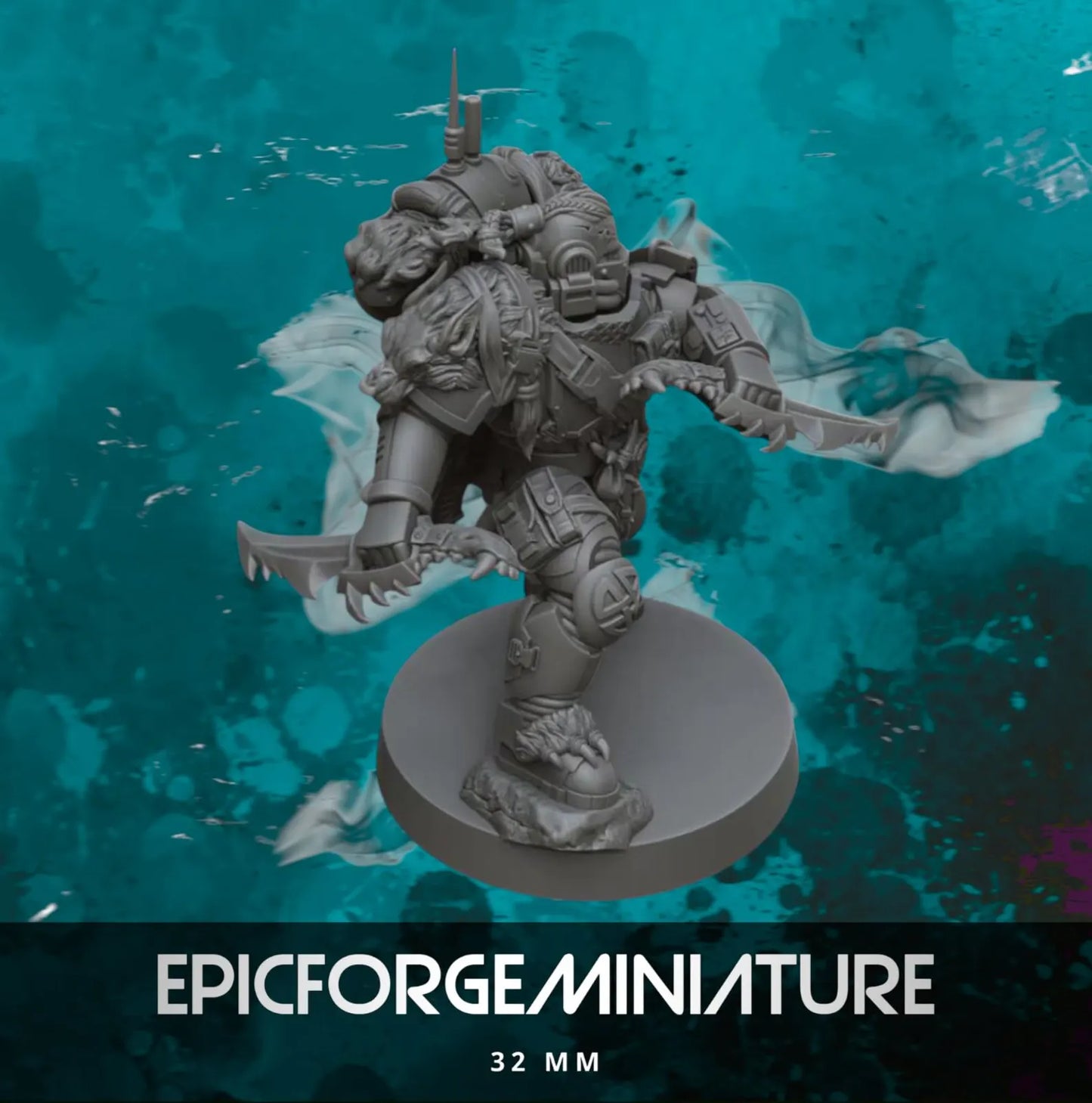 Figurine Space Viking Knives Lieutenant - 32 mm