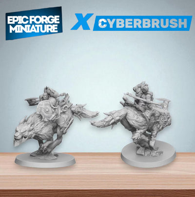 Soldat sur Stromwolf - 32 mm