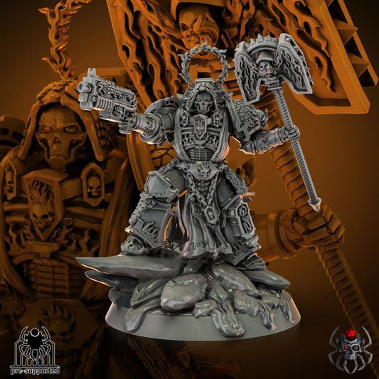 Figurine Wargame Flame Lizards Prelate (BuildKit) -  32 mm / Epic Forge Miniatures - EightLegsMiniatures