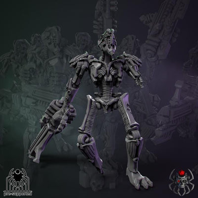 Figurine Wargame Xenos FREEMETAL BORN WARRIOR -  32 mm / Epic Forge Miniatures - EightLegsMiniatures