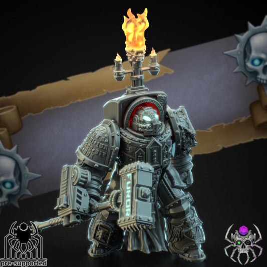 Figurine Wargame Demon Hunters Heavy Armor -  32 mm / Epic Forge Miniatures - EightLegsMiniatures