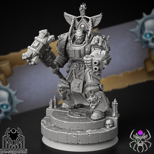 Figurine Wargame The Master of Demon Hunters -  32 mm / Epic Forge Miniatures - EightLegsMiniatures