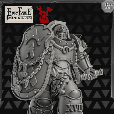 Millennium Wars Magma Forged Warrior - 32 mm