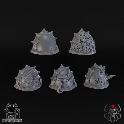 Kitbashing Pack x5 Fallen Knights Schulterpolster-Set Vol. 1 - 32 mm / Epic Forge Miniatures