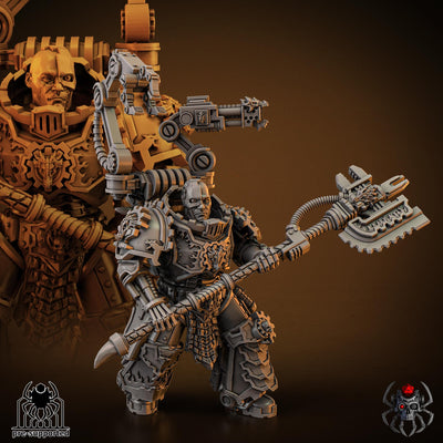 Figurine Wargame Flame Lizards Forge Master (BuildKit) -  32 mm / Epic Forge Miniatures - EightLegsMiniatures