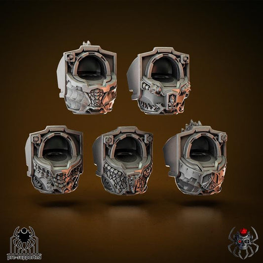 kitbashing Pack x5 Heavy Armor Flame Lizards Torsos (BuildKit) -  32 mm / Epic Forge Miniatures