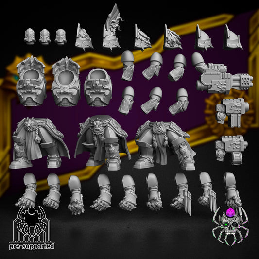 PACK Figurine Heavy Phoenix Guard of Inperatorius Vindex (BuildKit) -  32 mm / Epic Forge Miniatures - EightLegsMiniatures