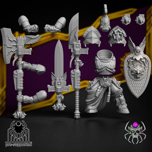 Figurine Defender of Inperatorius Vindex (BuildKit) -  32 mm / Epic Forge Miniatures - EightLegsMiniatures