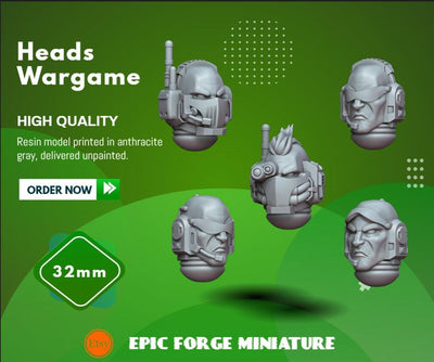 Pack x5 Rapt'Ops Head set 2 - 32 mm