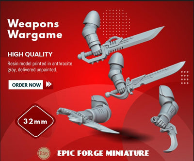 Pack x4 Sword SPACE VIKINGS - 32 mm