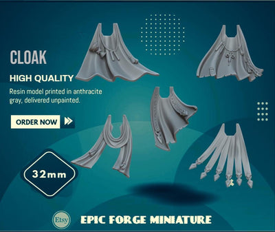 Pack x5 Crimson Angels Cloak Set 1 - 32 mm