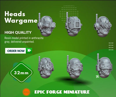 Pack x6 Cyber-recon Head set 1 - 32 mm