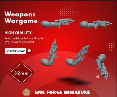 Pack x5 Raiders Grapple Launcher - 32 mm