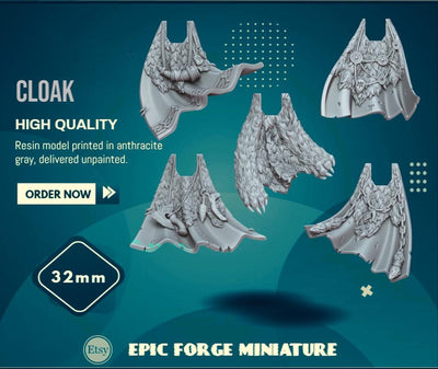 Pack x5 Space Vikings Cloaks - 32 mm