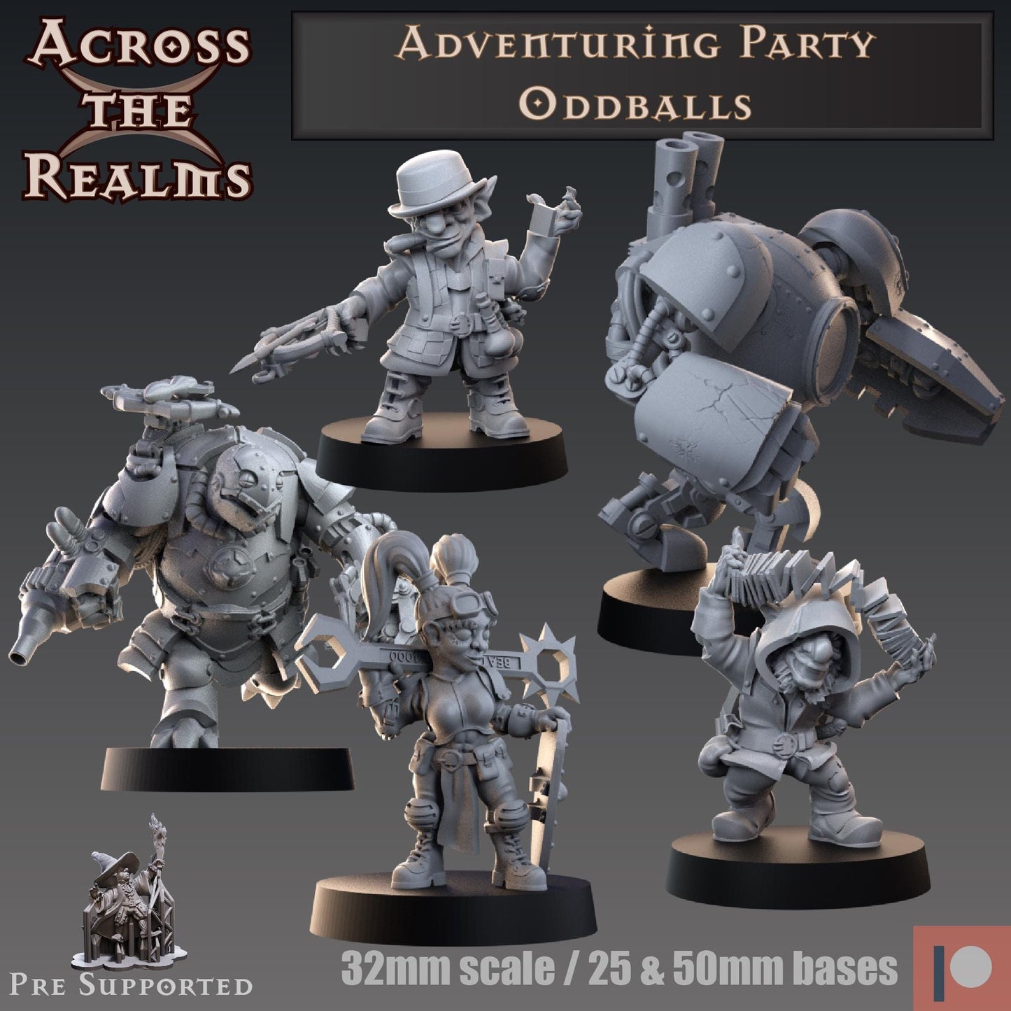 Oddballs Adventuring Party   -  Epic Forge Miniatures