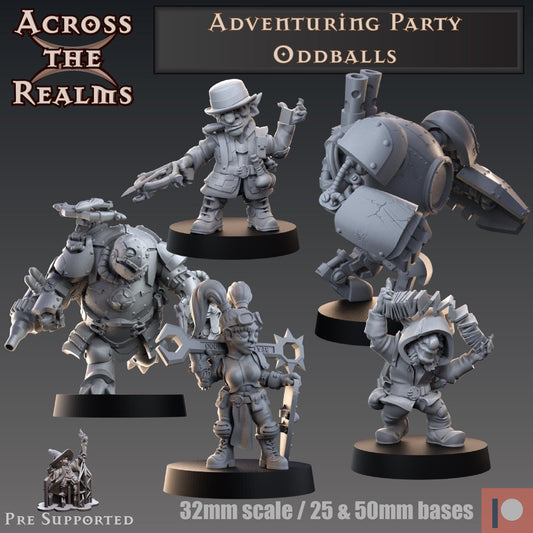 Oddballs Adventuring Party   -  Epic Forge Miniatures