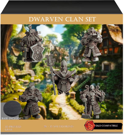 Pack x5 Dwarven Clan Set - 28mm