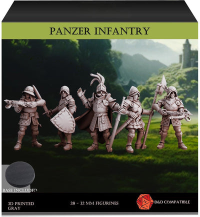 Pack x5 Panzer Infantry - 28mm