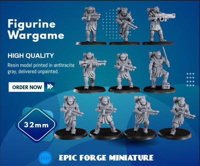 PACK 10 Satellitum Mechguards Squad - 32 mm