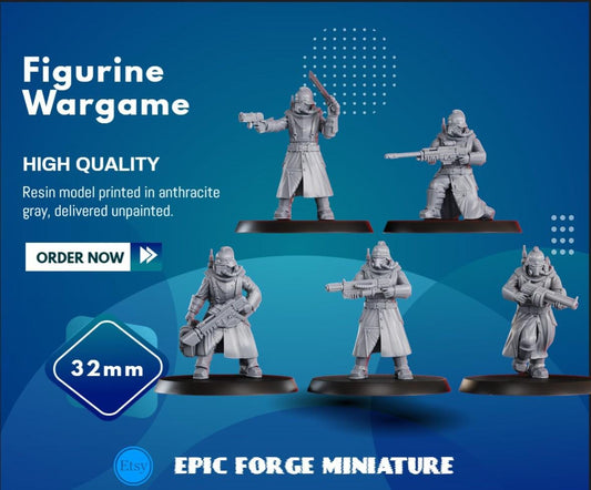 PACK 5 2nd Death Division Grenadier Squad - 32 mm