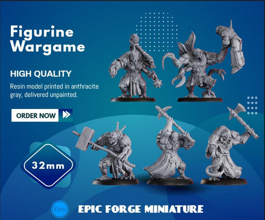 PACK 5 Amalgamants of the Cosmic Harverster  -  32 mm / Epic Forge Miniatures