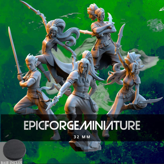 Danseurs de la mort des elfes d'Evergreen - 32 mm