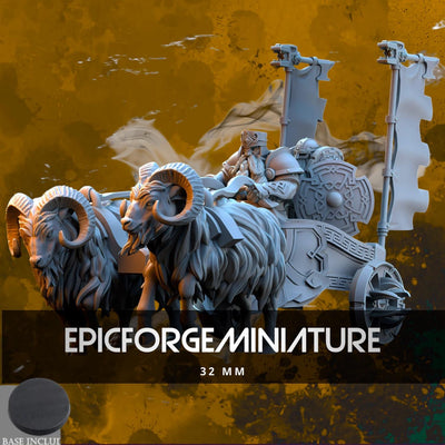 Chariot de guerre des royaumes nains - 32 mm