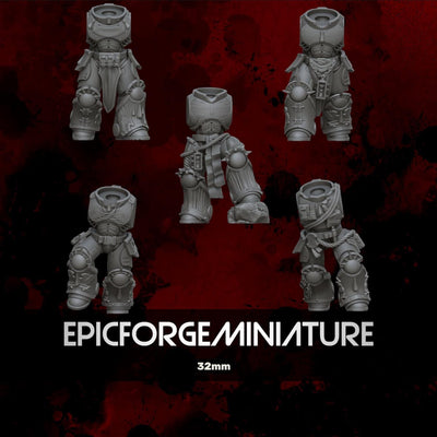 Pack 5 Crimson Angels Body set 1 - 32 mm