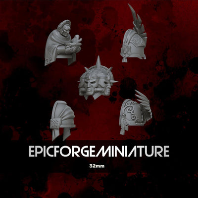 Pack x5 Crimson Angels ShoulderPad Set 1 - 32 mm